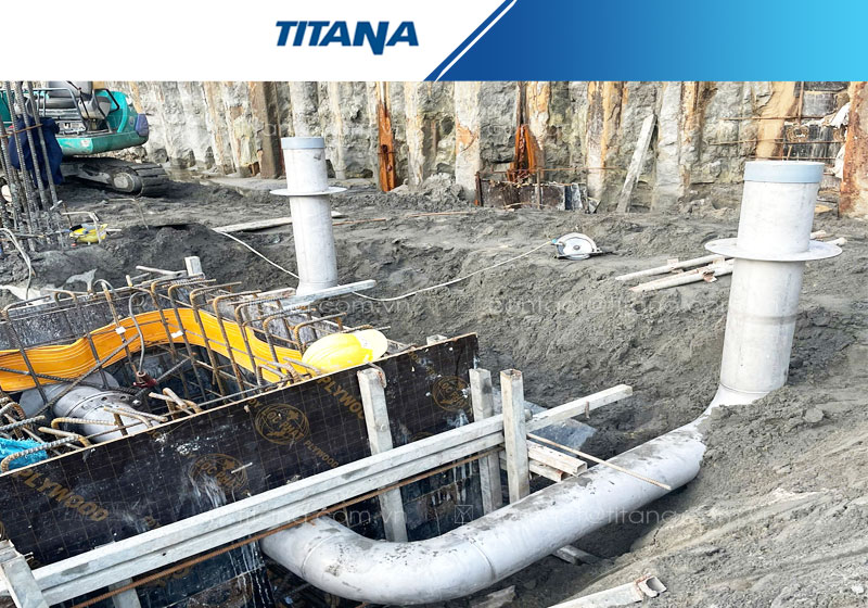 Ống inox 304 được Titana gia công và lắp đặt tại công trình thực tế